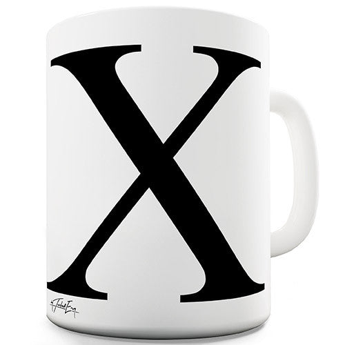 Alphabet Monogram X Novelty Mug