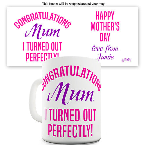 Congrats Mum! Personalised Mug