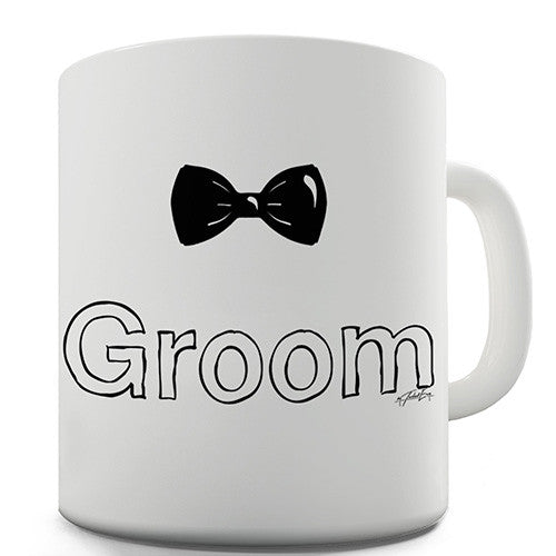 Groom Bowtie Novelty Mug