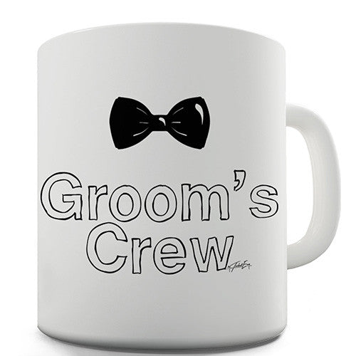 Groom's Crew Bowtie Novelty Mug