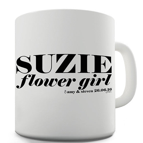 Flower Girl Personalised Mug