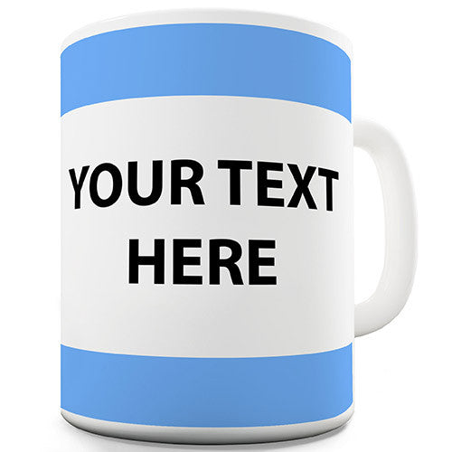 Blue Stripe Personalised Mug