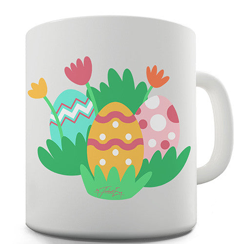 Easter Eggs And Flowers Novelty Mug