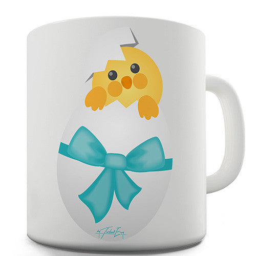 Easter Chick Bow Novelty Mug