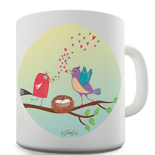 Love Birds Singing Novelty Mug
