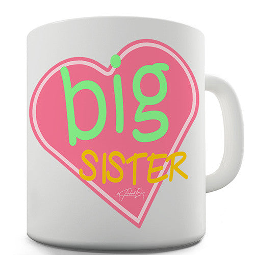 Big Sister Heart Novelty Mug