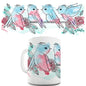 Watercolour Easter Birds Novelty Mug