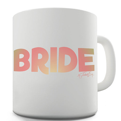 Bride Peach Ombre Novelty Mug