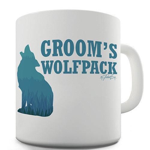 Groom's Wolfpack Novelty Mug
