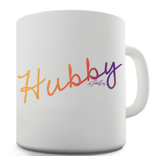 Hubby Handwriting Novelty Mug