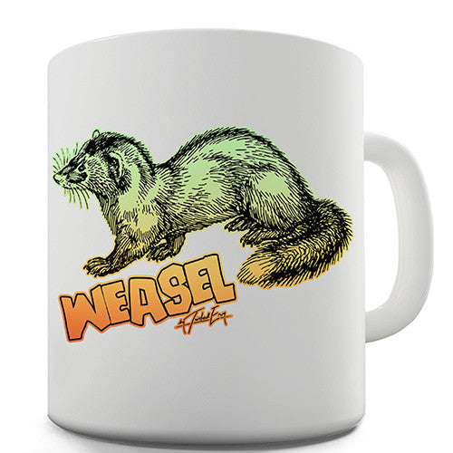 Weasel Illustration Novelty Mug