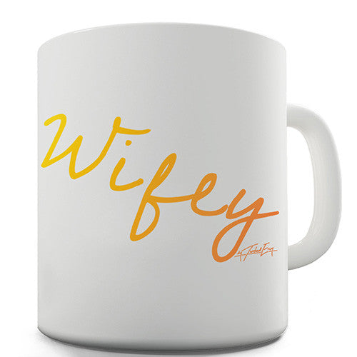 Wifey Handwriting Novelty Mug