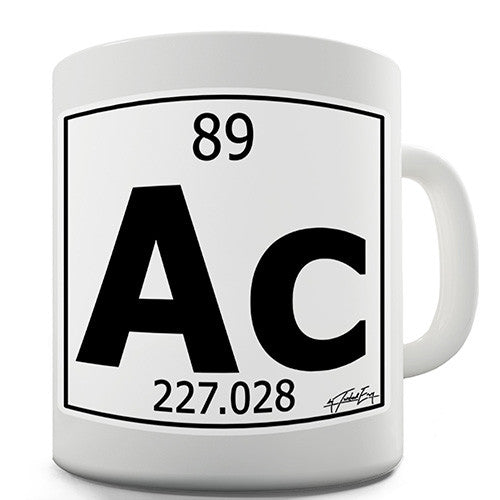 Periodic Table Of Elements Ac Actinium Novelty Mug