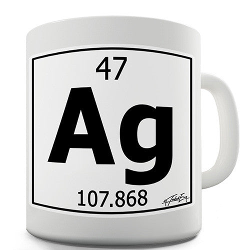 Periodic Table Of Elements Ag Silver Novelty Mug