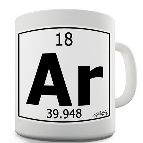 Periodic Table Of Elements Ar Argon Novelty Mug