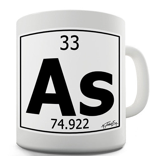 Periodic Table Of Elements As Arsenic Novelty Mug