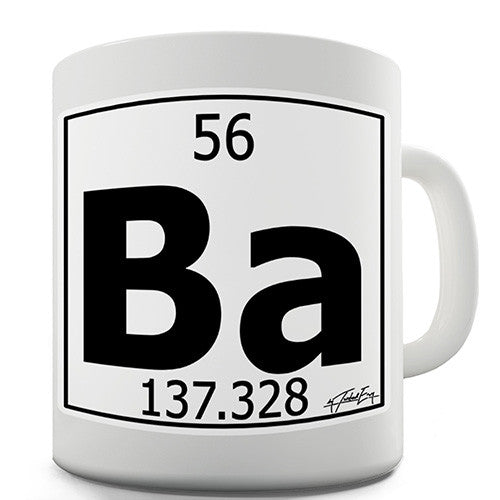 Periodic Table Of Elements Ba Barium Novelty Mug