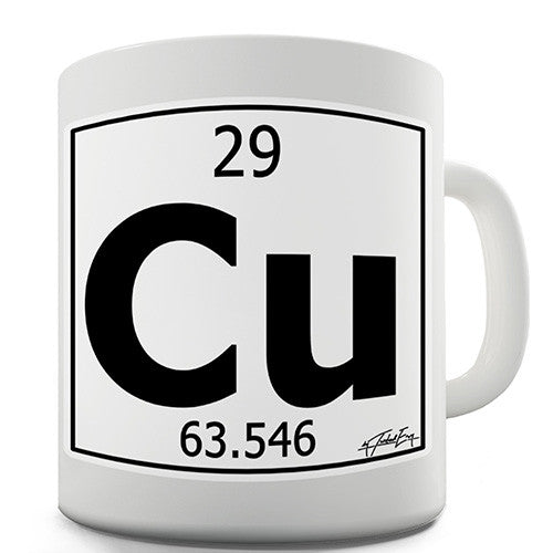 Periodic Table Of Elements Cu Copper Novelty Mug