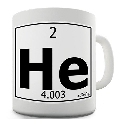 Periodic Table Of Elements He Helium Novelty Mug