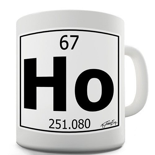 Periodic Table Of Elements Ho Holmium Novelty Mug