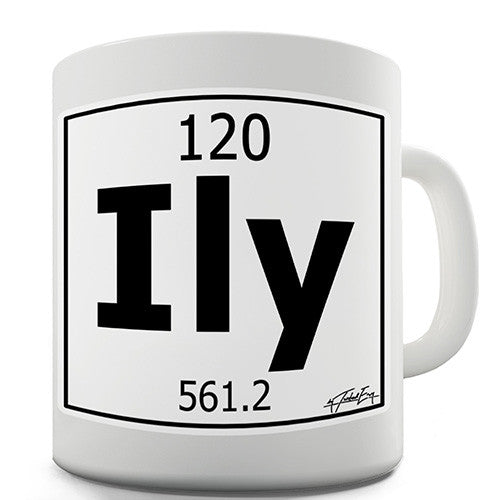 Periodic Table Of Elements Ily I Love You Novelty Mug