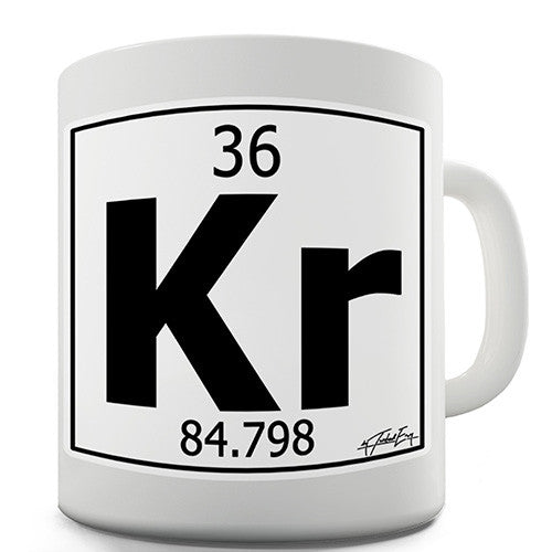 Periodic Table Of Elements Kr Krypton Novelty Mug