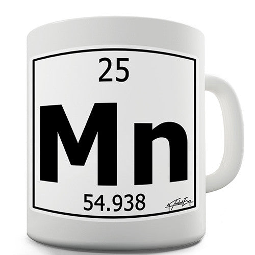 Periodic Table Of Elements Mn Manganese Novelty Mug