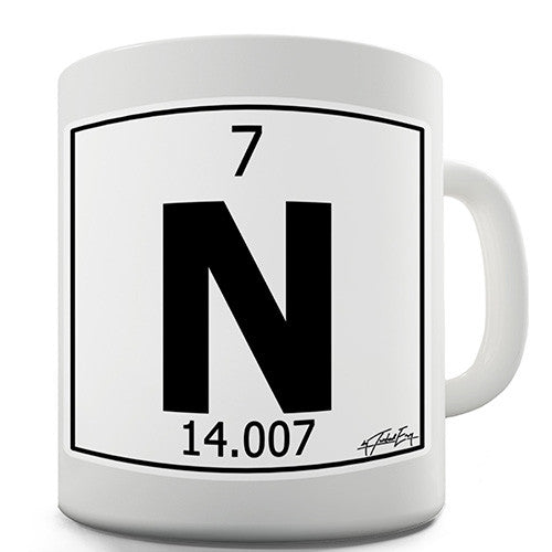 Periodic Table Of Elements N Nitrogen Novelty Mug