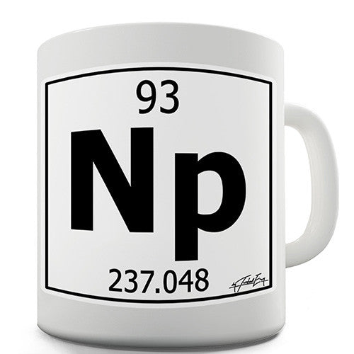 Periodic Table Of Elements Np Neptunium Novelty Mug