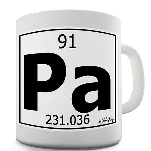 Periodic Table Of Elements Pa Protactinium Novelty Mug