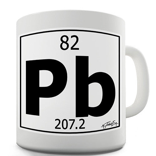 Periodic Table Of Elements Pb Lead Novelty Mug