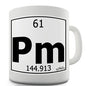 Periodic Table Of Elements Pm Promethium Novelty Mug