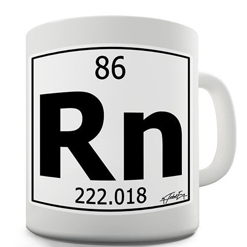 Periodic Table Of Elements Rn Radon Novelty Mug