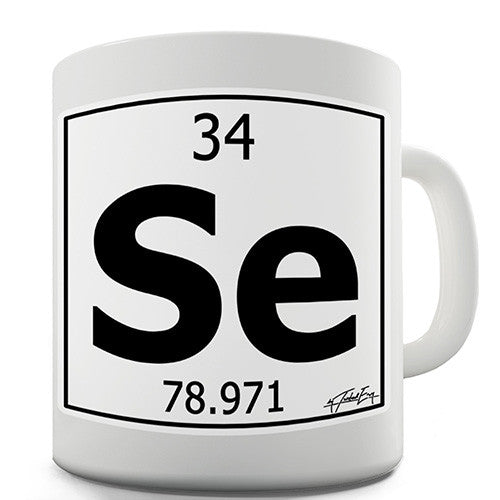 Periodic Table Of Elements Se Selenium Novelty Mug
