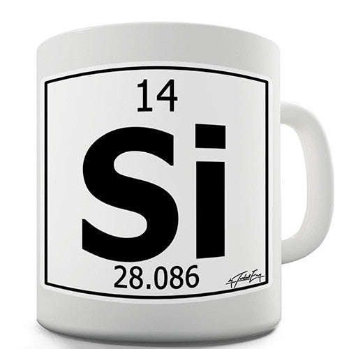 Periodic Table Of Elements Si Silicon Novelty Mug