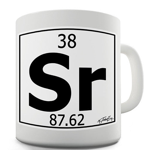 Periodic Table Of Elements Sr Strontium Novelty Mug