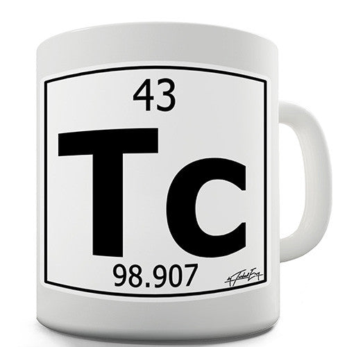 Periodic Table Of Elements Tc Technetium Novelty Mug