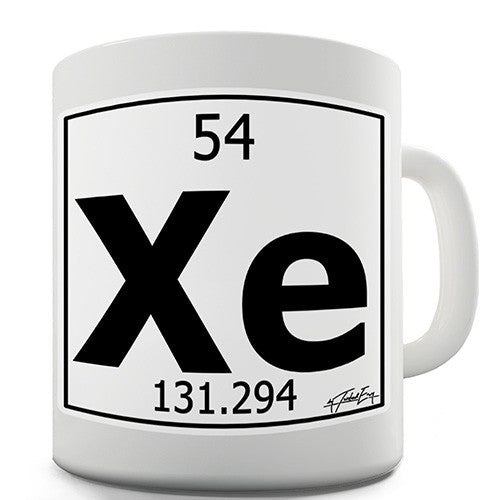 Periodic Table Of Elements Xe Xenon Novelty Mug