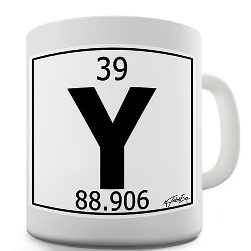 Periodic Table Of Elements Y Yttrium Novelty Mug