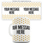 Gold Glitter Hearts Personalised Mug