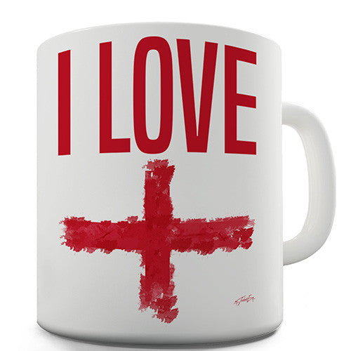 I Love England Novelty Mug
