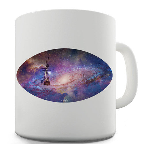Galaxy Pirate Ship Novelty Mug