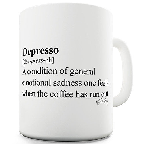 Depresso Novelty Mug