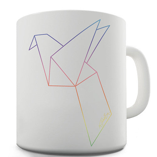 Origami Dove Novelty Mug