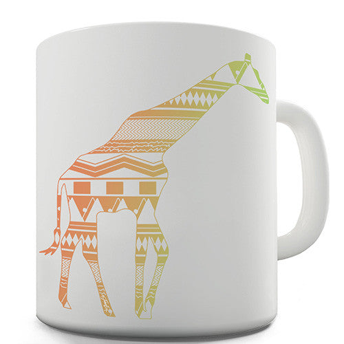 Patterned Giraffe Novelty Mug