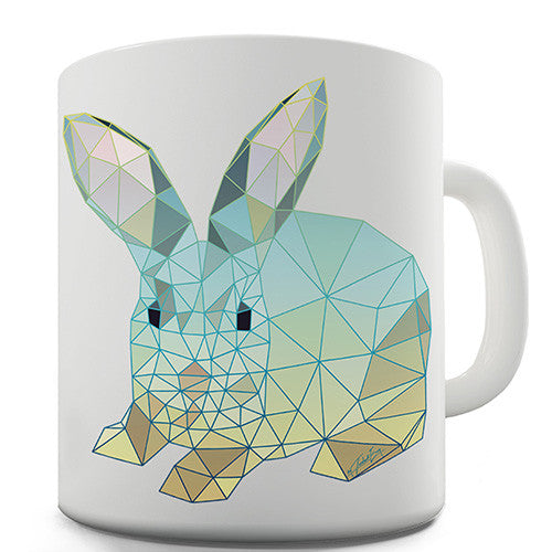 Geometric Rabbit Novelty Mug