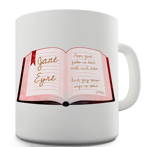 Jane Eyre Funny Summary Novelty Mug