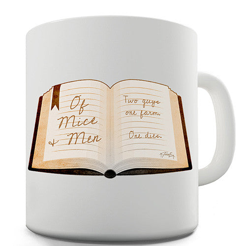 Of Mice & Men Funny Summary Novelty Mug