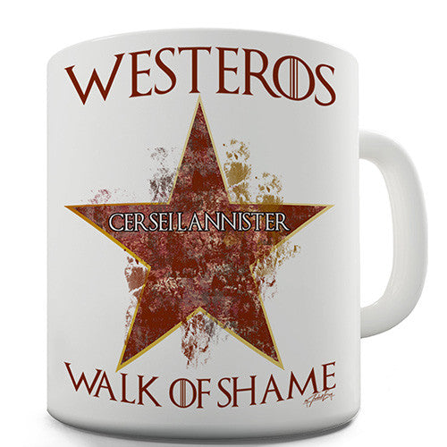 Westeros Walk Of Shame Novelty Mug
