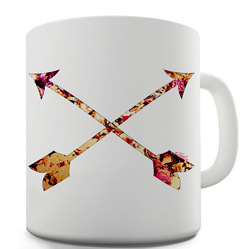 Rose Petal Arrows Novelty Mug